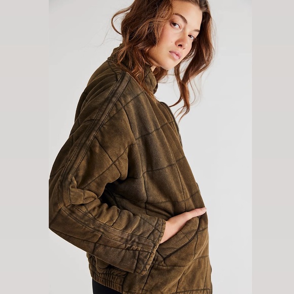 Free People Dolman Quilted Knit Jacket - Picture 11 of 11